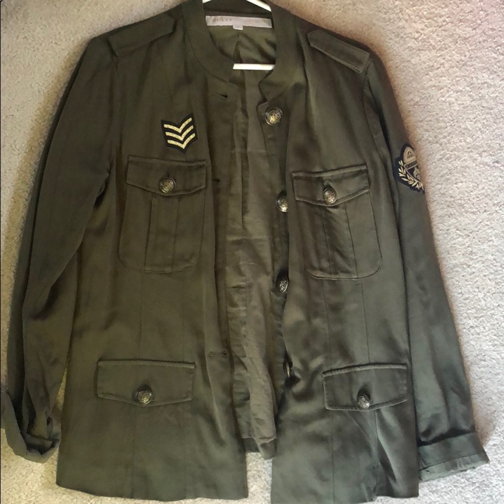 Guess Army Style Button Up Jacket - image 1